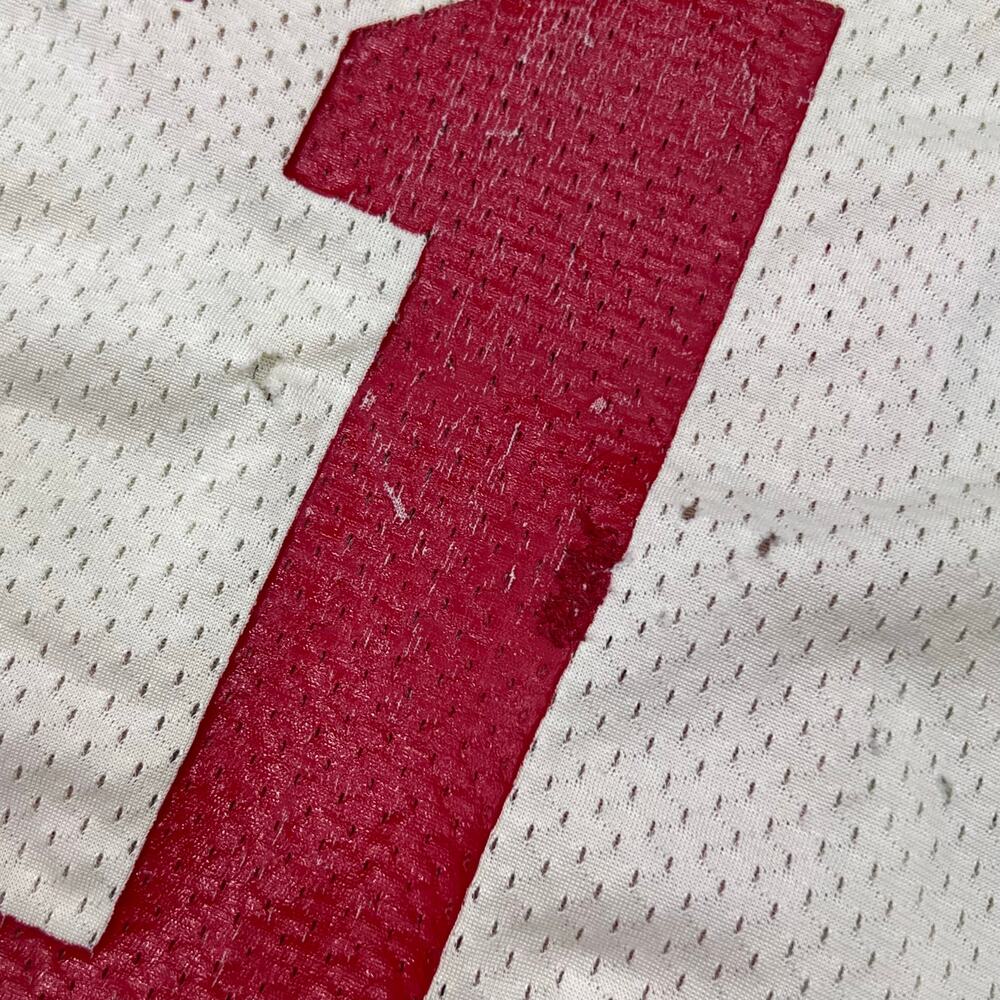 True Vintage Champion Mesh Football Jersey #51 USA Made Large 70s 80s Distressed - Picture 5 of 16